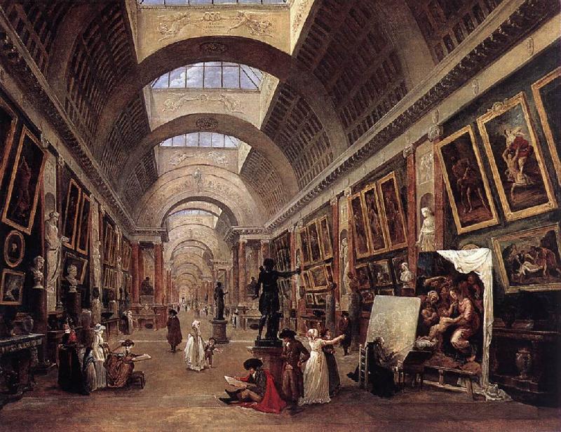  Design for the Grande Galerie in the Louvre QAF